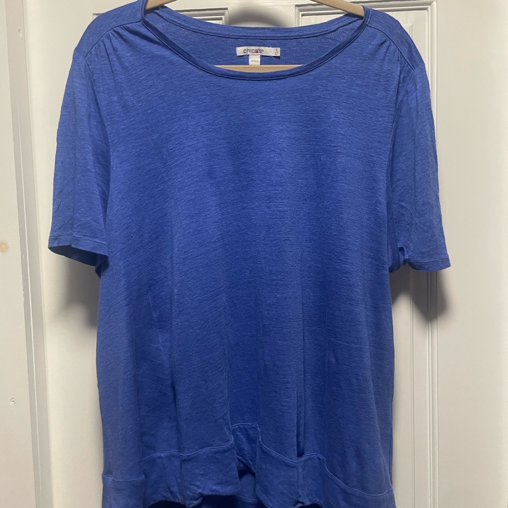 Chico's Royal Blue Short Sleeve Tee